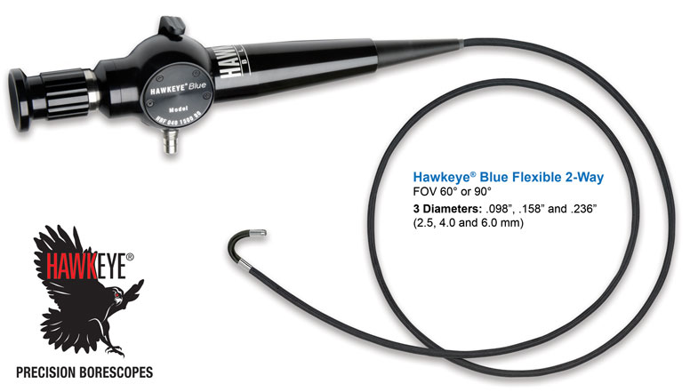 Link to Hawkeye® Blue Flexible Borescopes (2.5 – 4mm dia)