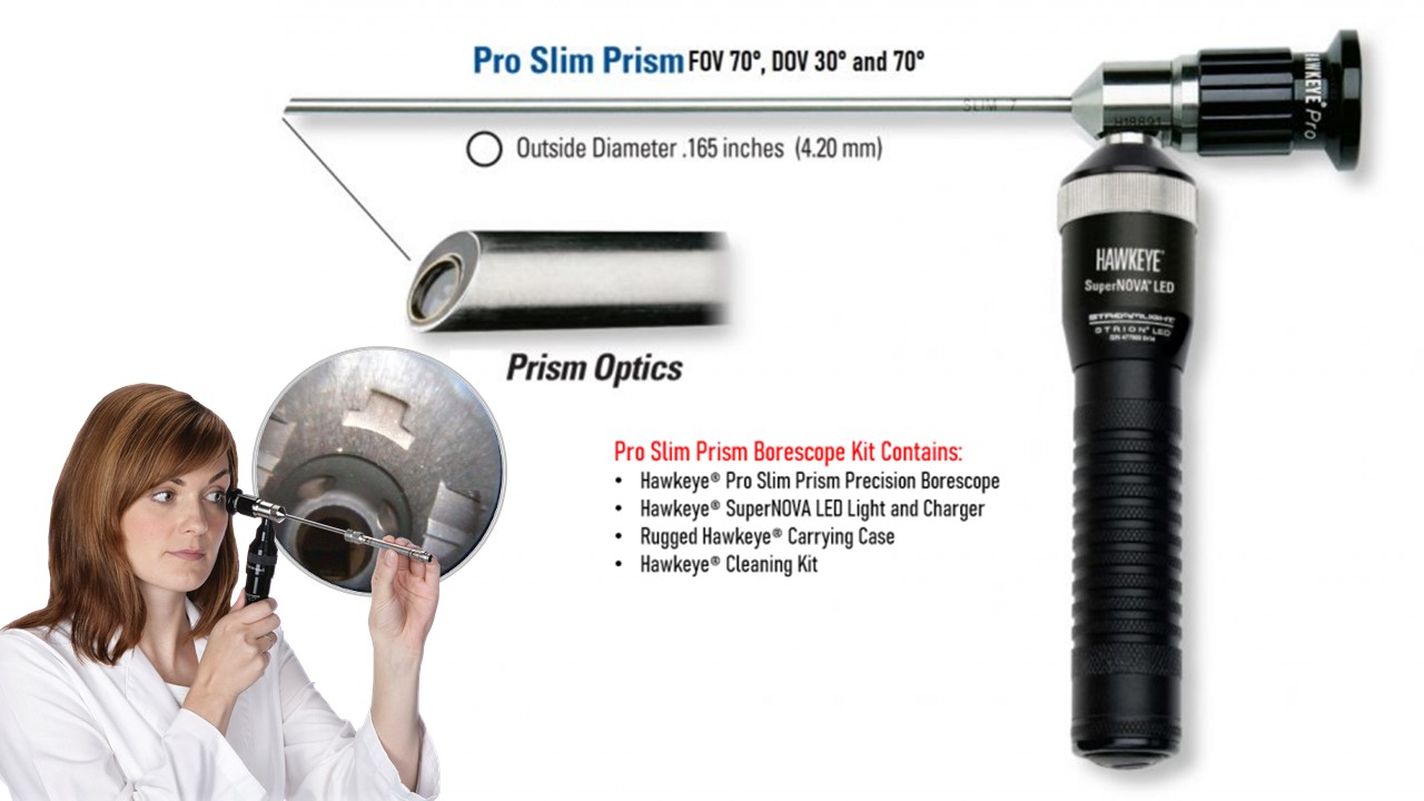 Link to Hawkeye® Pro Slim Prism Borescopes  .165” (4.20mm)